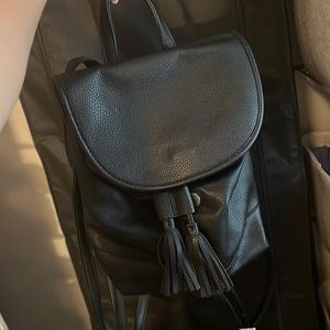 Leather black bag